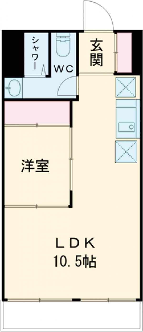中野住研コーポの間取り