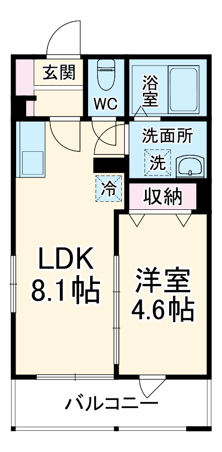 MELDIA花崎の間取り