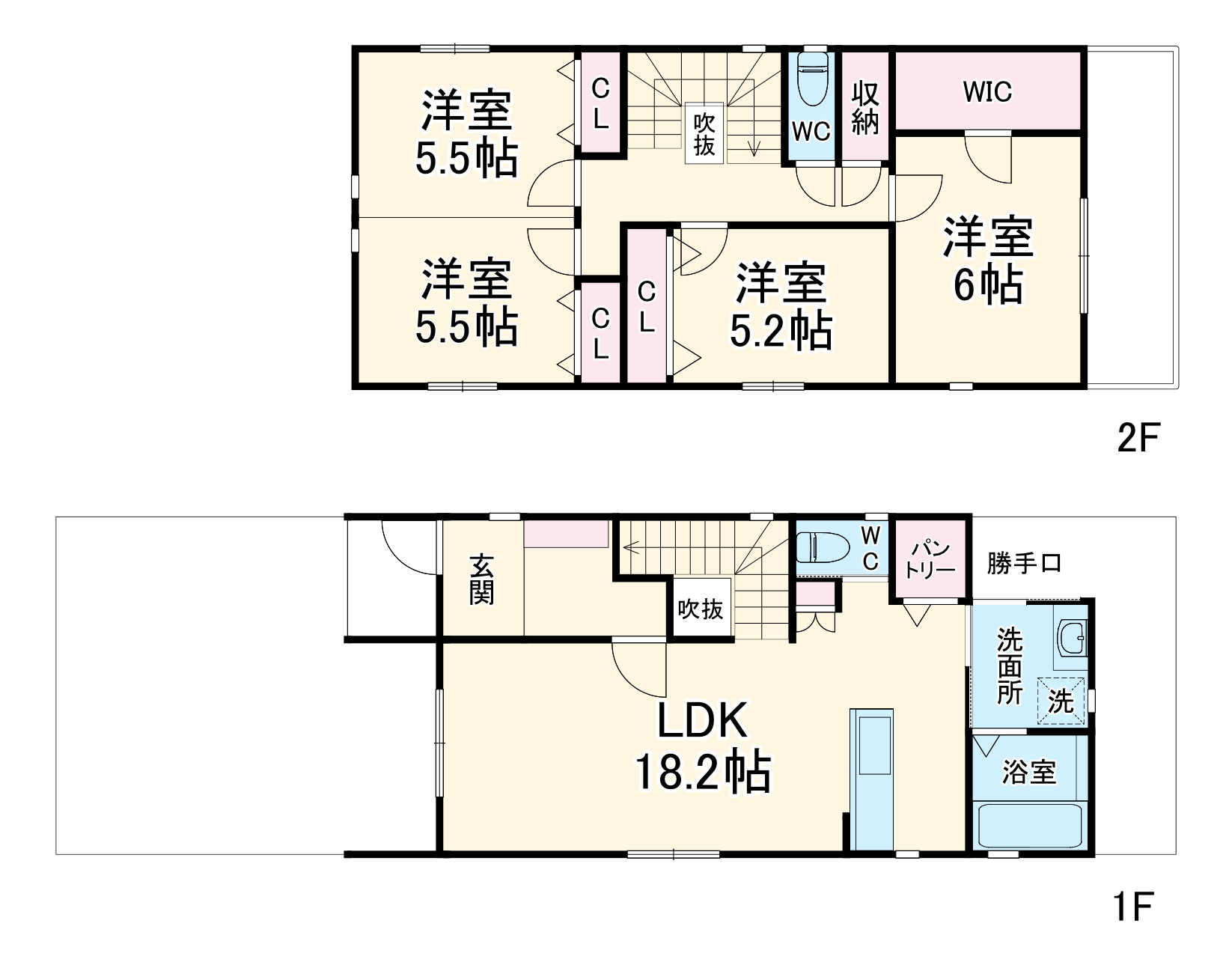 文教台貸家 南棟の間取り