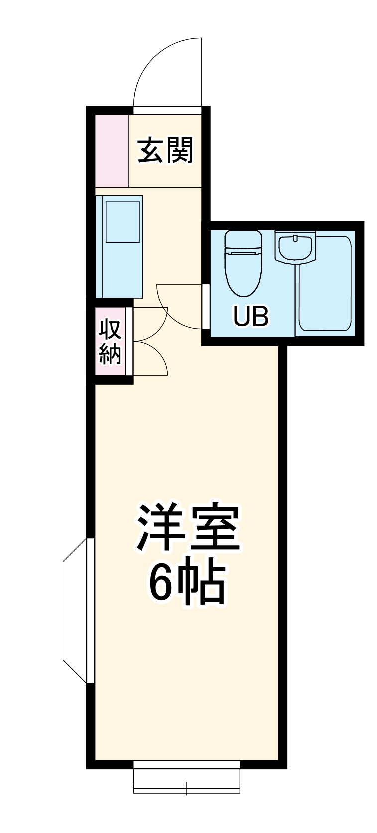 ホワイトハイツ桜ヶ丘2号棟の間取り