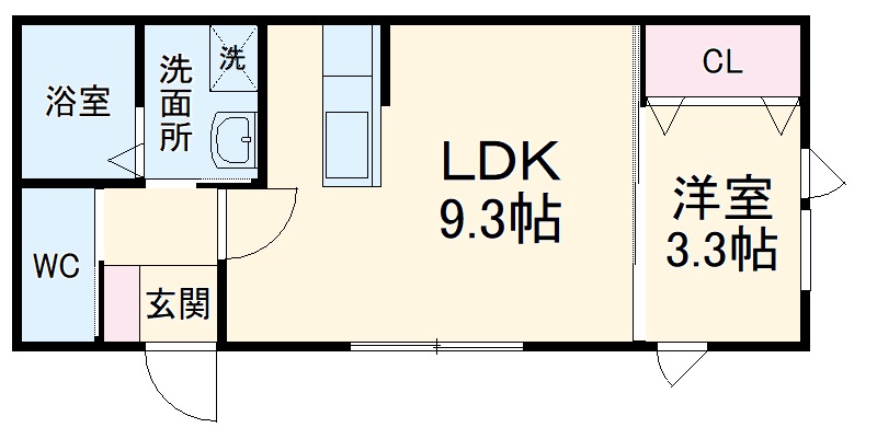 カームメゾンの間取り