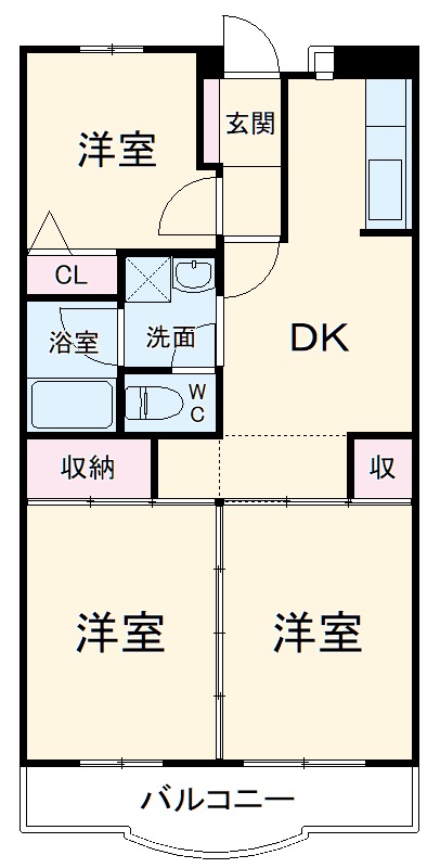 ひかりハイツの間取り