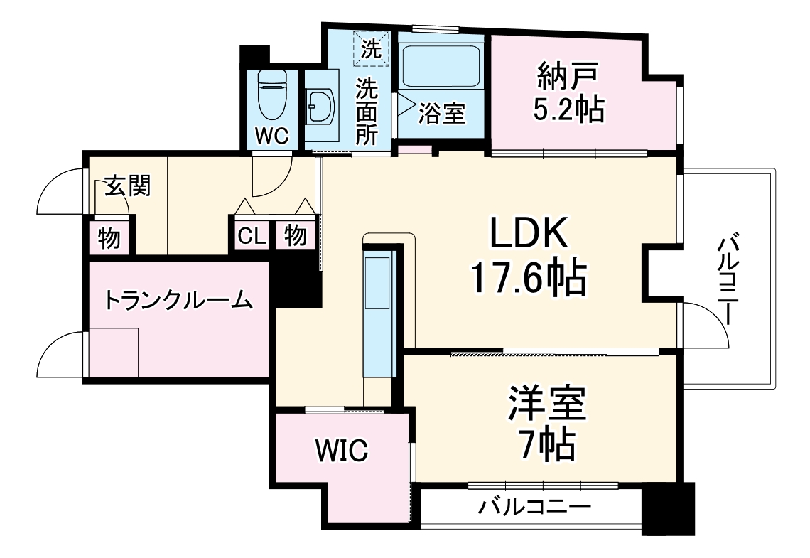 ハイデンス梅ヶ枝の間取り