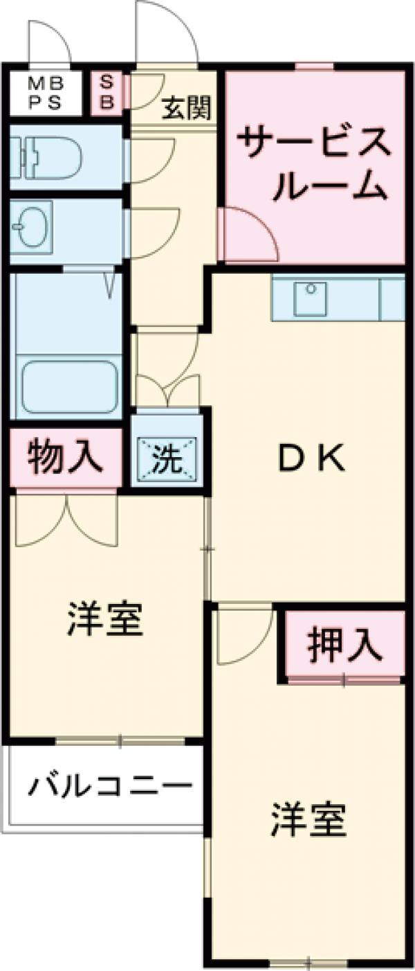 パレ・ドール立川の間取り