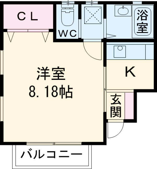 コーポミルクールの間取り