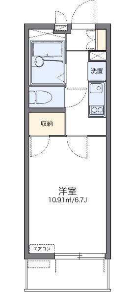 レオパレス蒔田の間取り