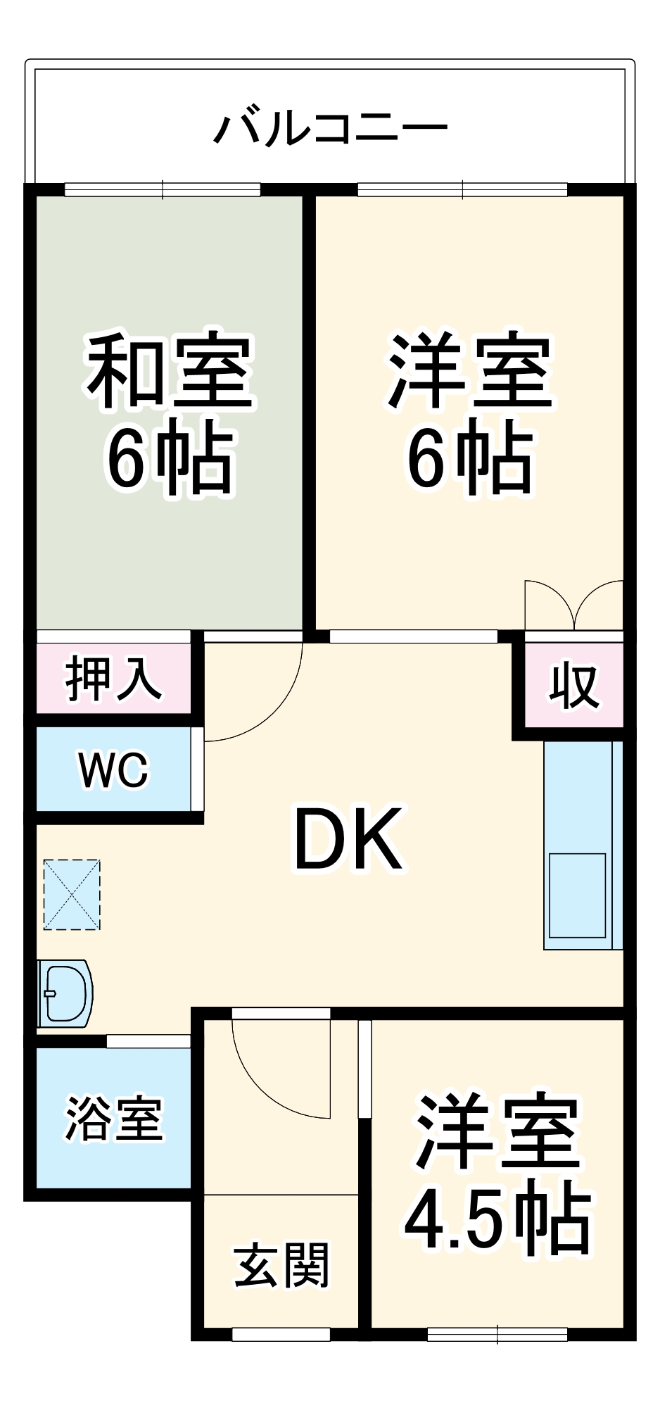ハニーハイツの間取り