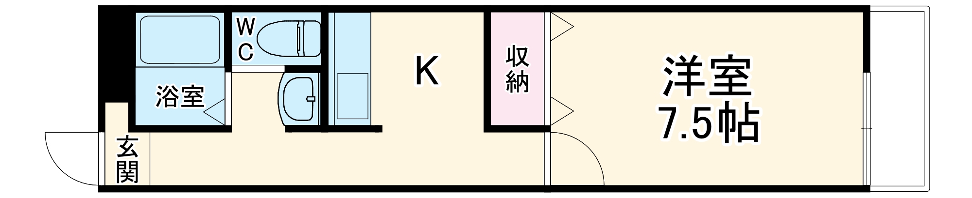 サンハウス大久保の間取り