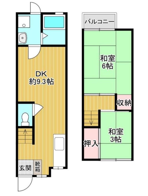久世大築町貸家の間取り