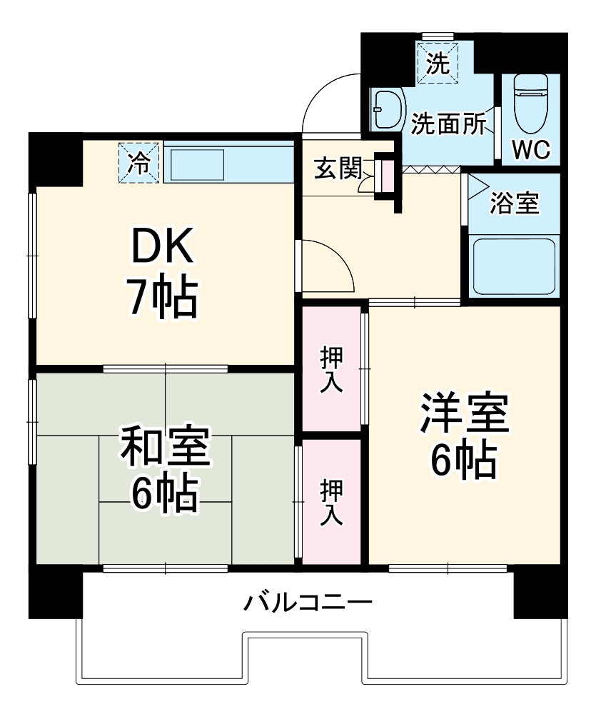 サンパーク大鐘Ⅲの間取り