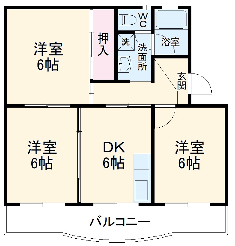コーポラス土橋の間取り