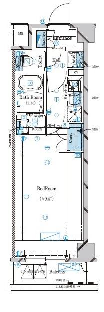 ガリシア下丸子リバーサイドの間取り