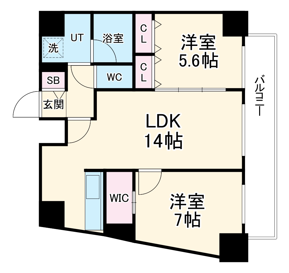 ポルタニグライーストの間取り