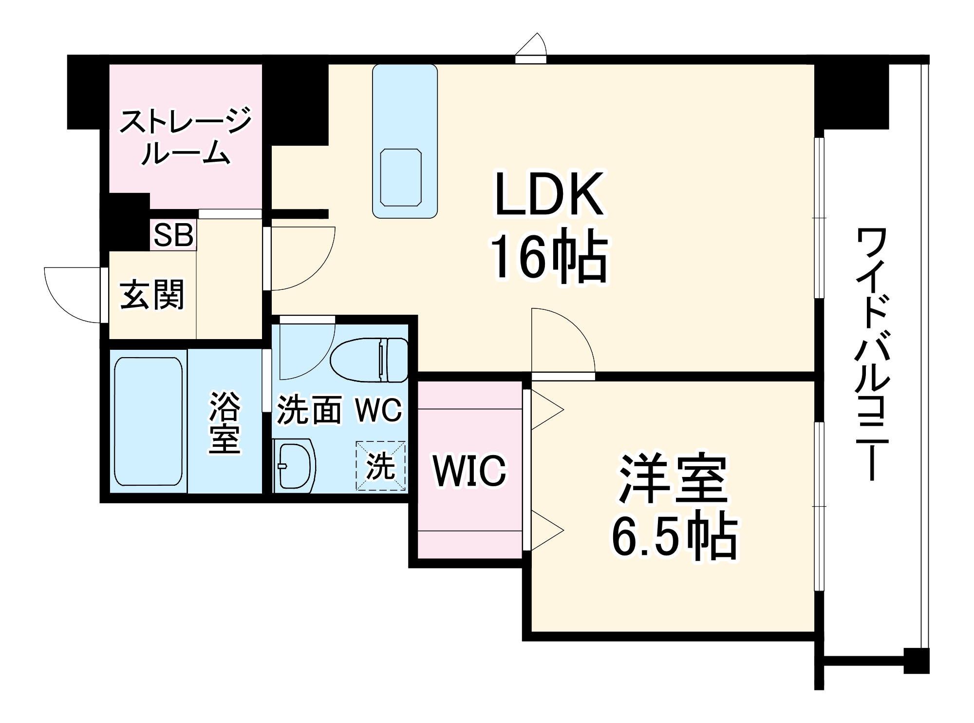 G-CREST京都四条烏丸の間取り