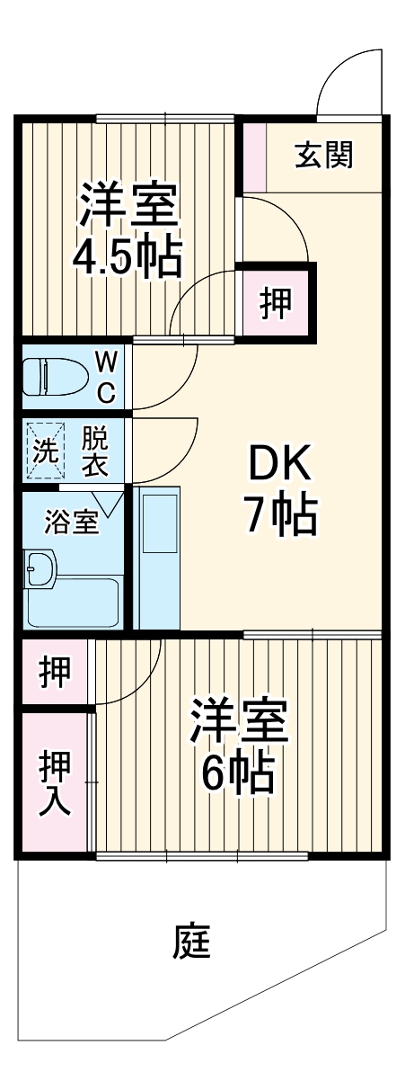 シティハイムANの間取り