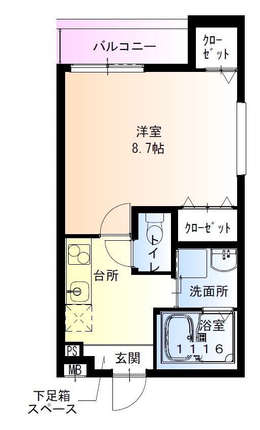 フジパレス高石駅北Ⅴ番館の間取り