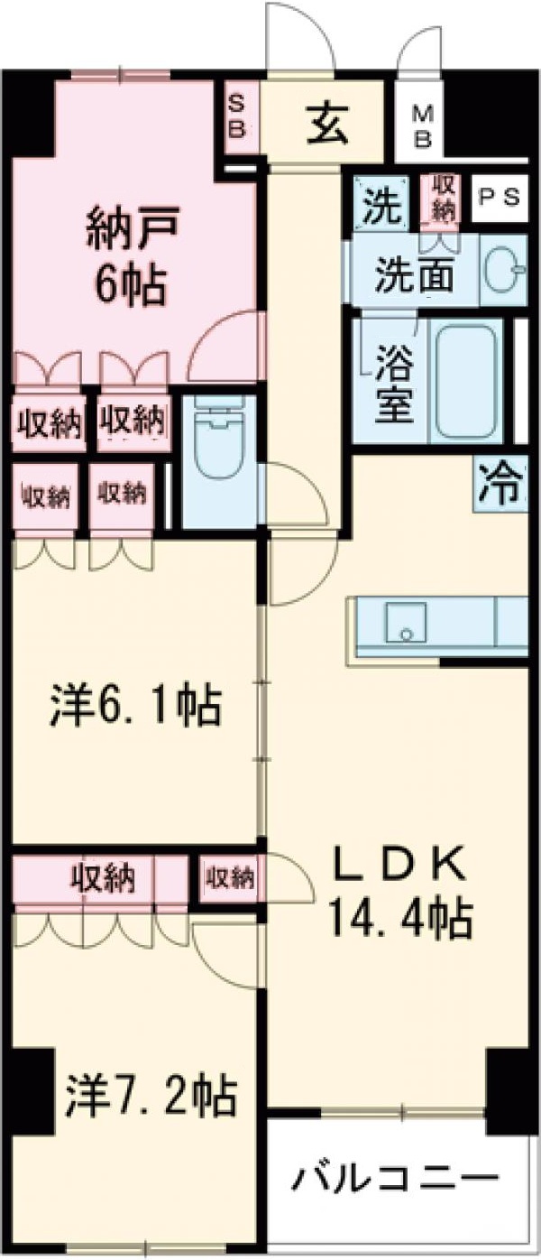 サンジョイアゼロの間取り