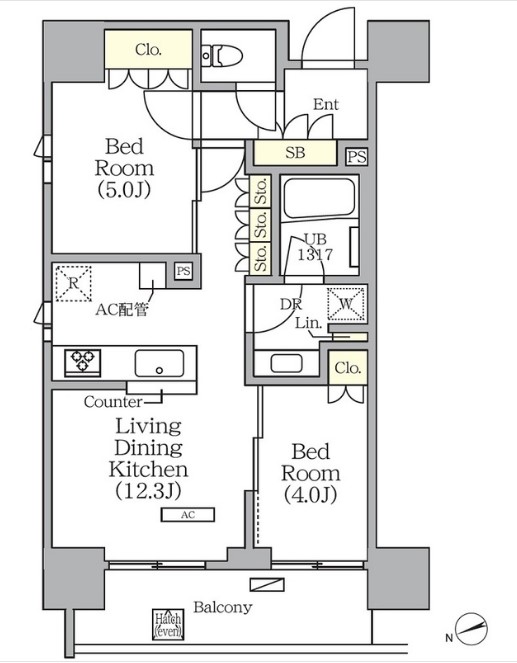 グランエール西日暮里の間取り