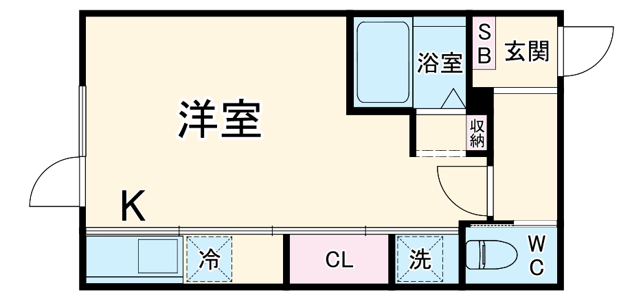 GLAMB3 道明町Ⅱ・301号室の間取り