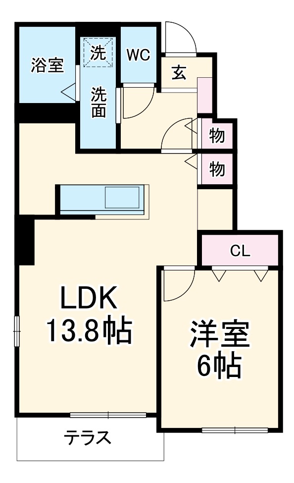 ジェルメ86Ⅵの間取り