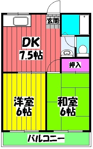 煌弐番館の間取り