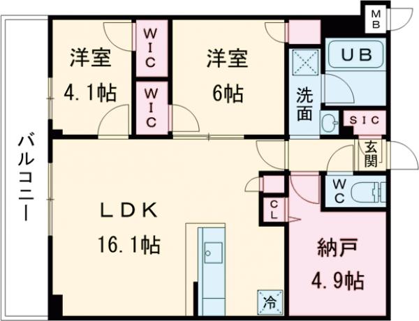 S-RESIDENCE富士見ヶ丘affordの間取り