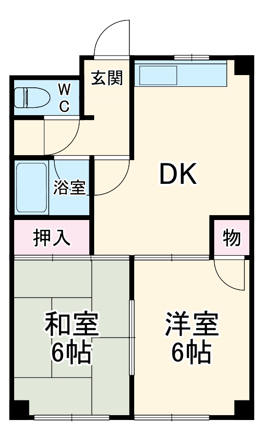 プレジール宝南の間取り
