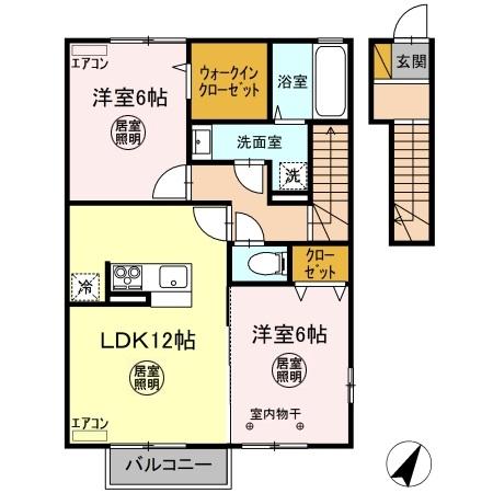 クレストヴィラⅠの間取り