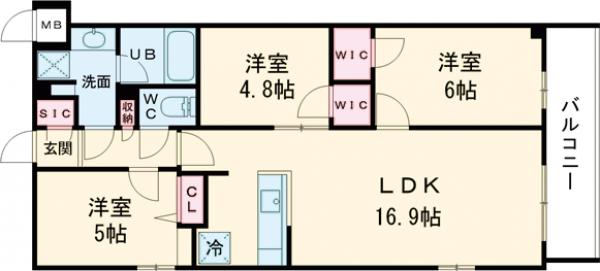 S-RESIDENCE富士見ヶ丘affordの間取り