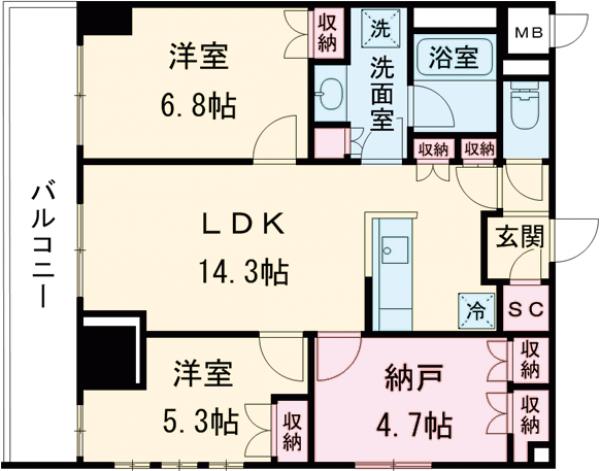 サンジョイアゼロの間取り