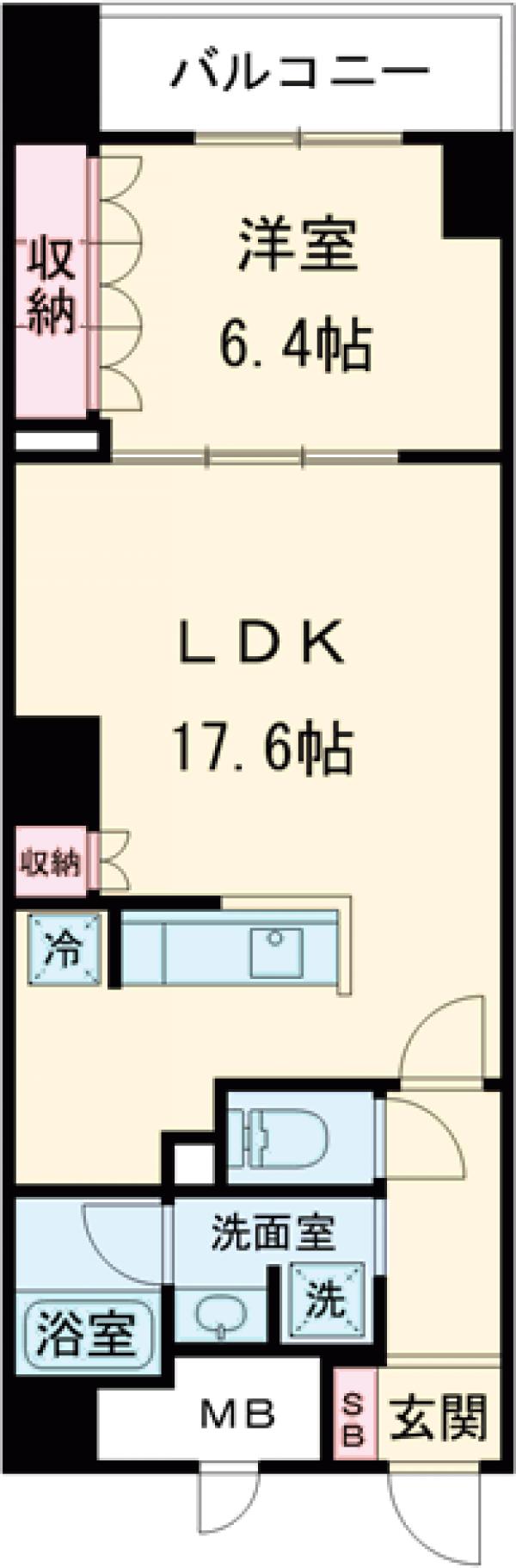 サンジョイアゼロ・304号室の間取り