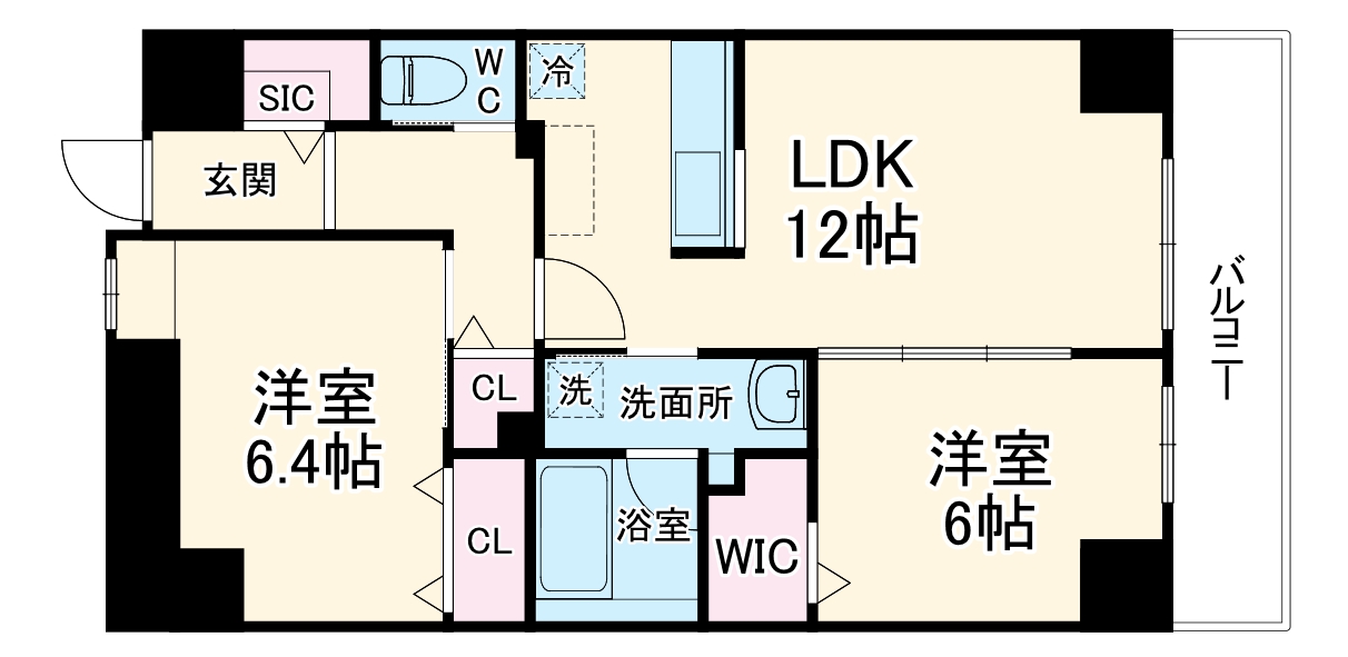 Mellow Gyoutokuの間取り