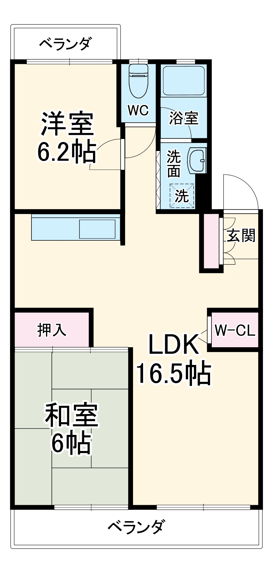 エクセルコートの間取り