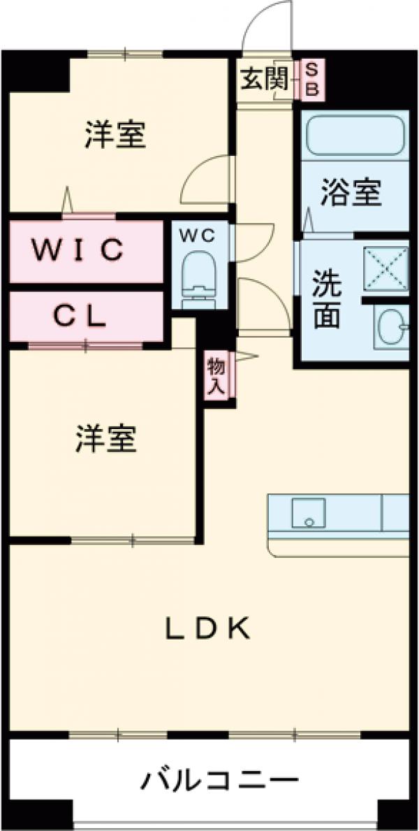 LIBTH博多駅南Ⅶの間取り