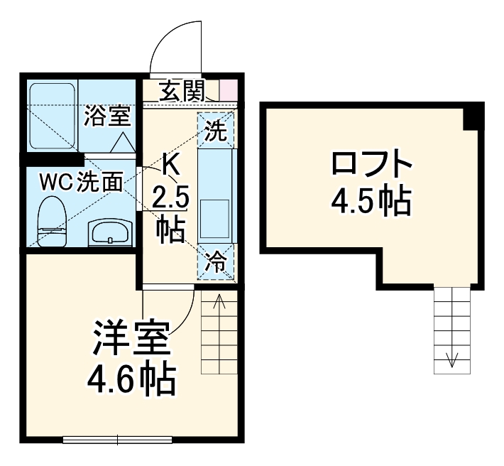 アザーレ・ターコイズ向ヶ丘遊園の間取り