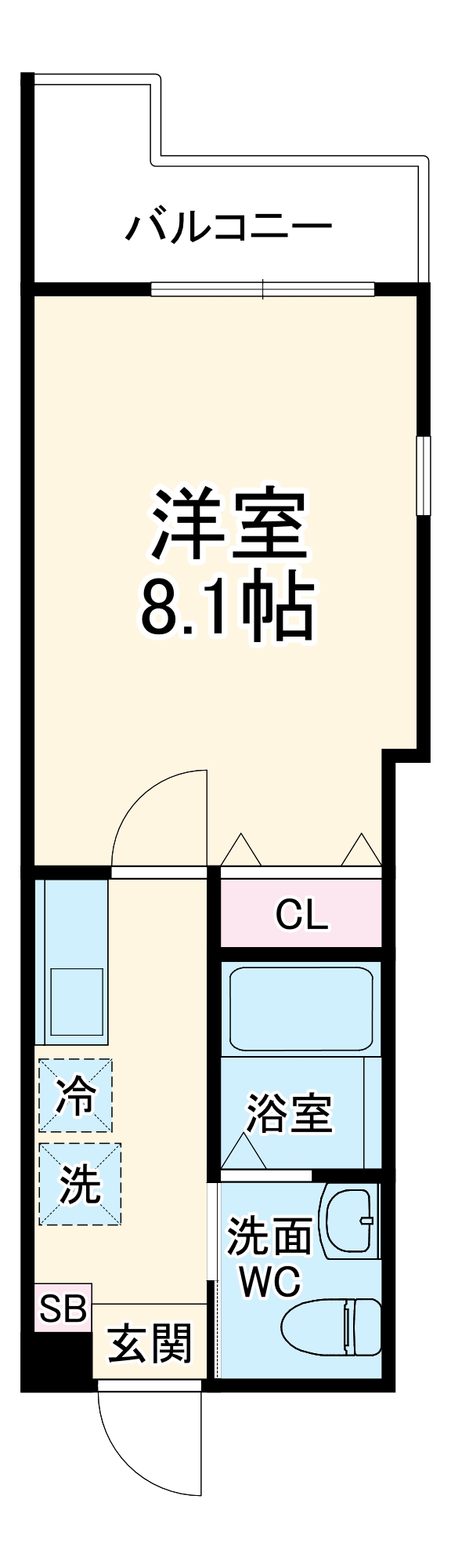 ハーミットクラブハウス上大岡Ⅱ(仮)の間取り
