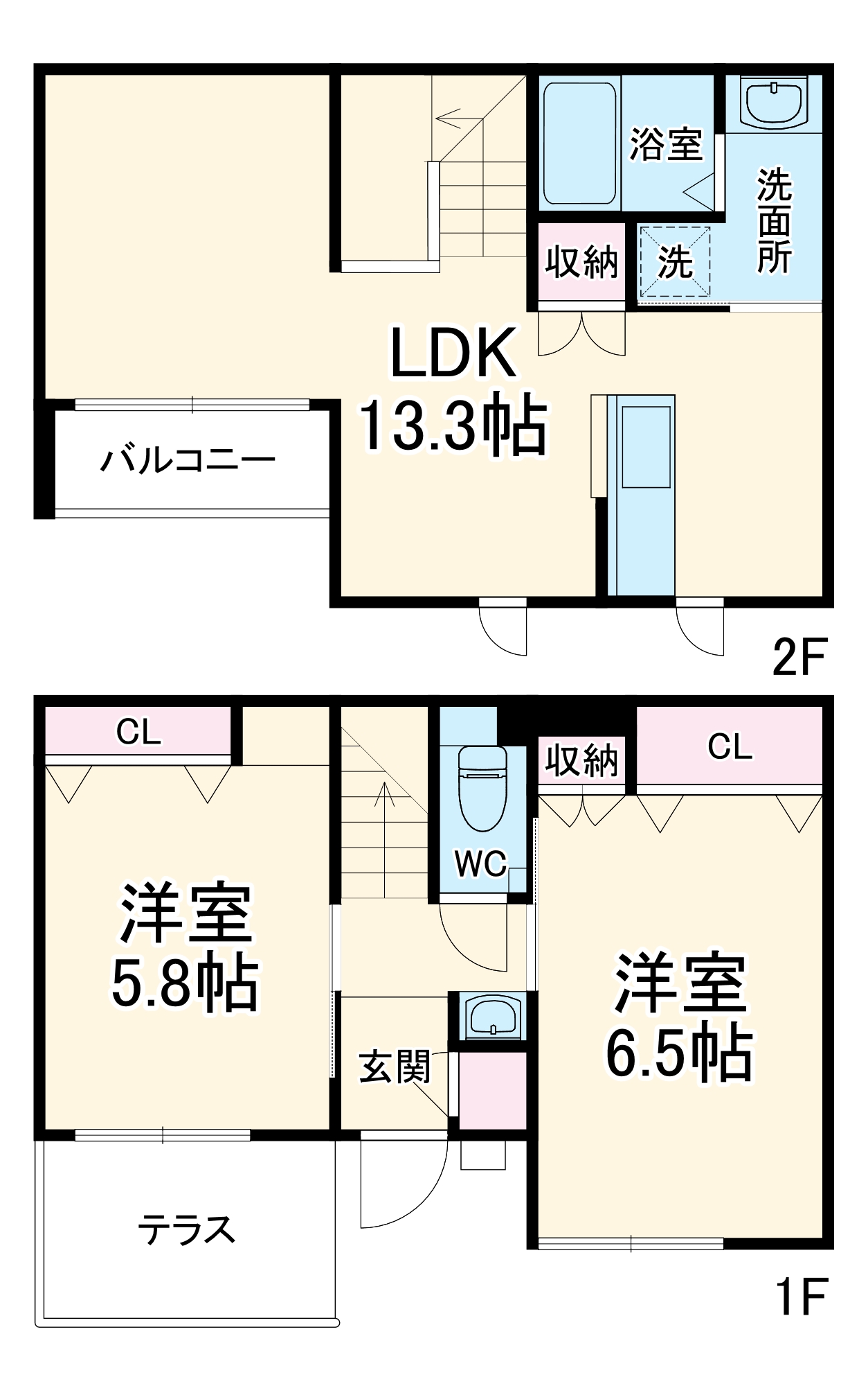 ＣＡＳＡ　ＭＩＣＨＩ・105号室の間取り
