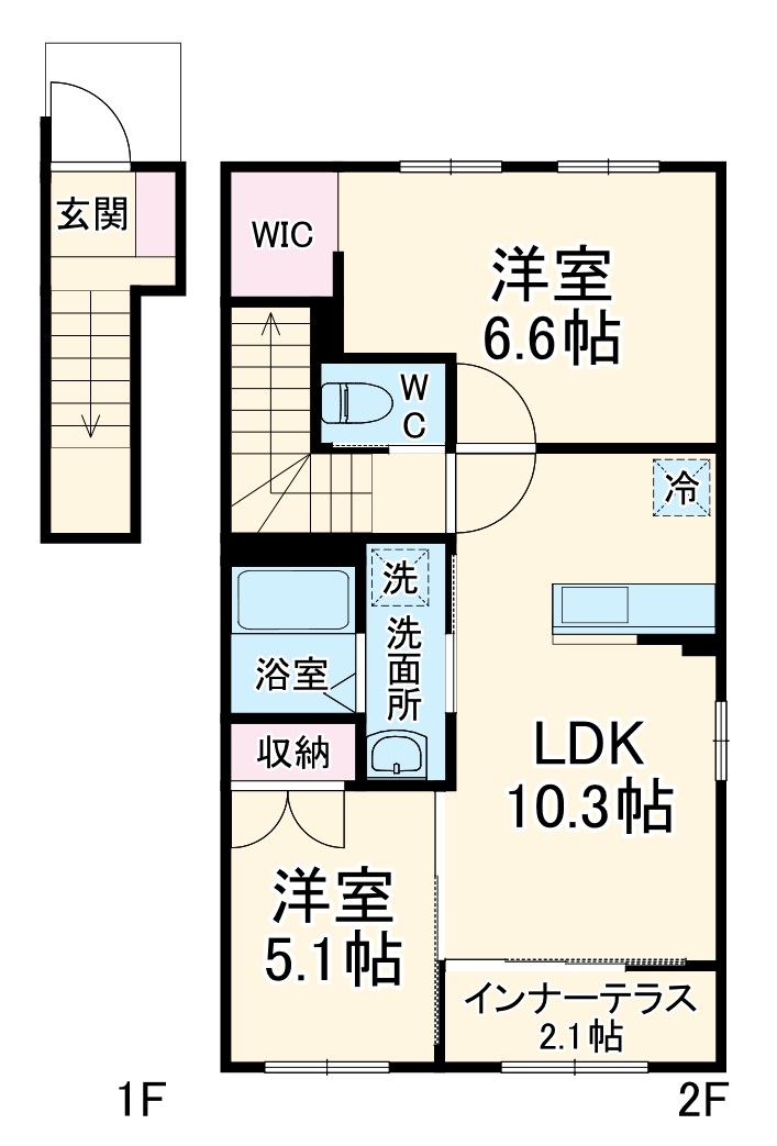 クレサンテームの間取り