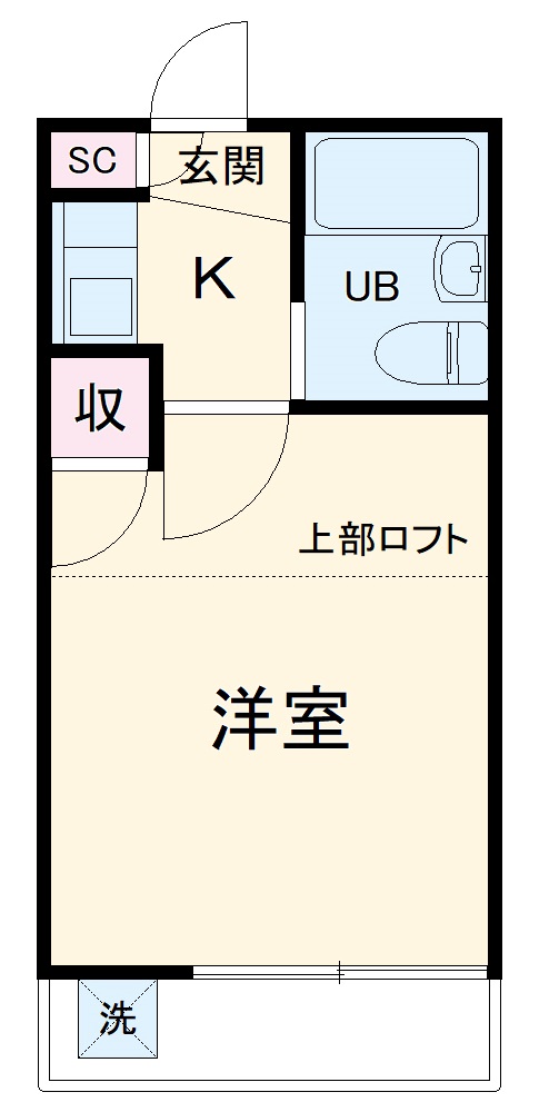 アミューズメント２１塚越の間取り