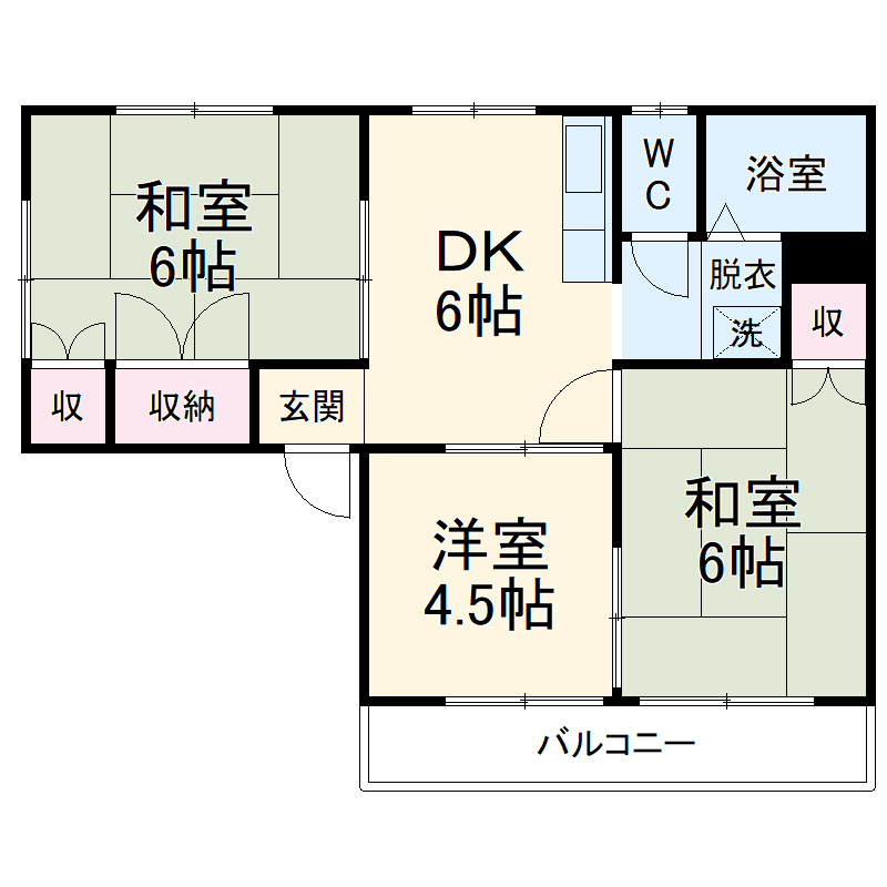 オカダメゾンの間取り