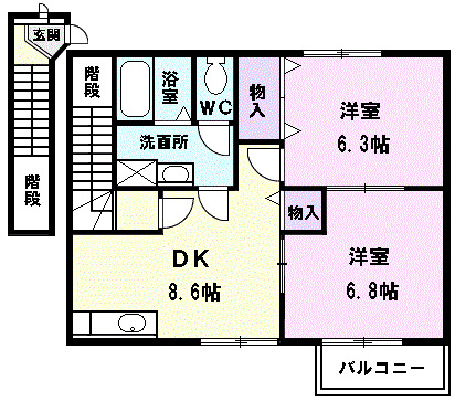T’sスクエアの間取り