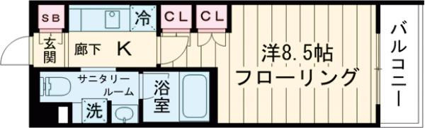 グランドコンシェルジュ世田谷アジールコートの間取り