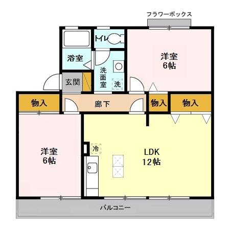 カーサみつわ台 Iの間取り
