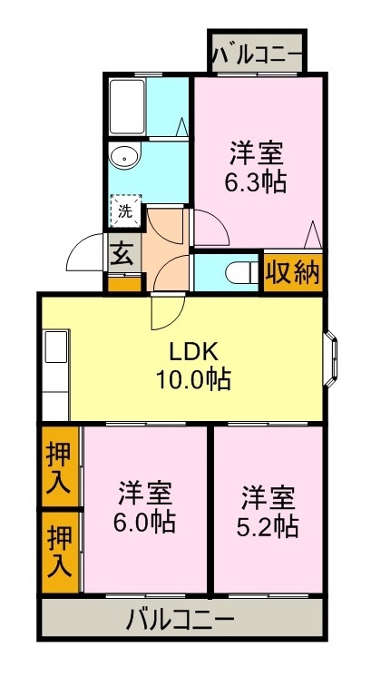 メゾンアルシュの間取り