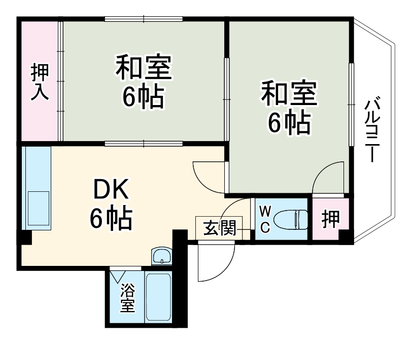 ハイツイケダの間取り