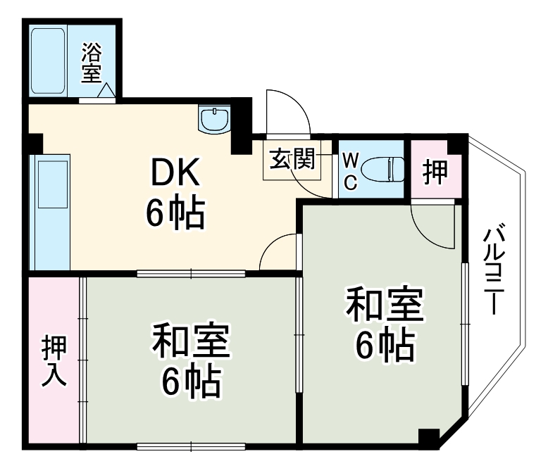 ハイツイケダの間取り
