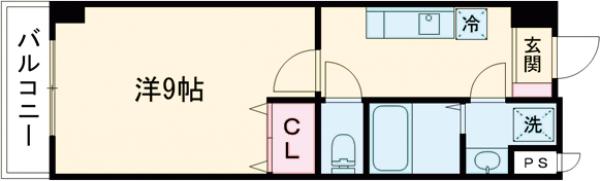 エリーフラッツ桂南の間取り