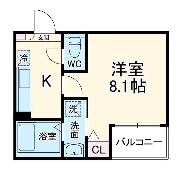 Jack shinshiraokaⅠ・302号室の間取り