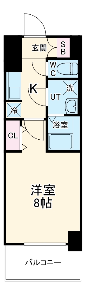S-RESIDENCE堀田NorthⅡ・906号室の間取り