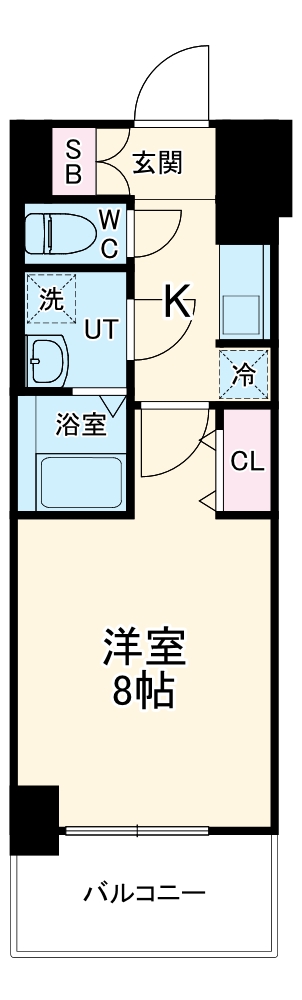 S-RESIDENCE堀田NorthⅡ・805号室の間取り